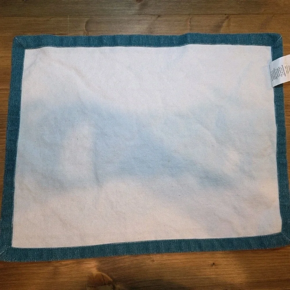 Set Of‎ 4 Pineapple Kitchen Placemats Turquoise 16x13